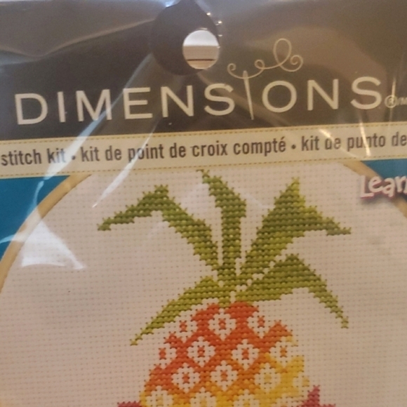 Dimensions Pineapple Cross Stitch Kit - Picture 2 of 5